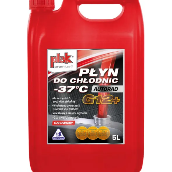 Płyn do chłodnic Plak Autorad G12+ 5L