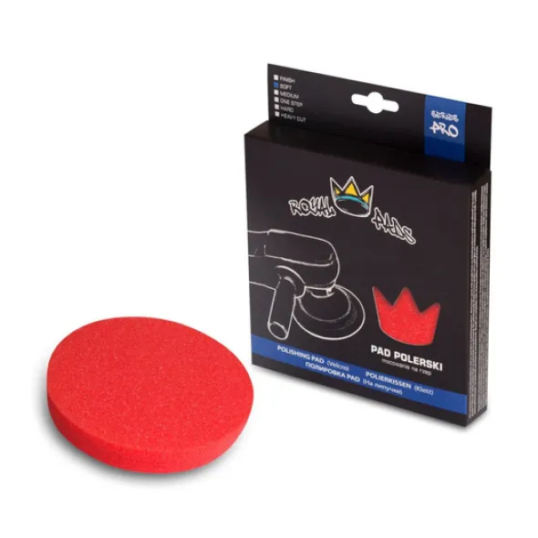 Royal Pads Pro Spoft Pad miękka gąbka polerska - czerwona 80mm