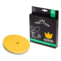 Royal Thin Medium Pad średnio twarda gąbka polerska - żółta 130mm