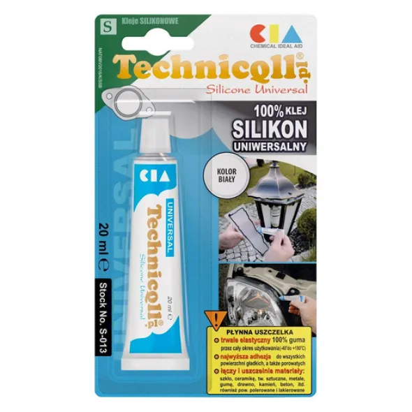 Silikon uniwersalny biały Technicqll 20ml