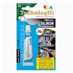 Silikon uniwersalny 120°C bezbarwny Technicqll 20ml