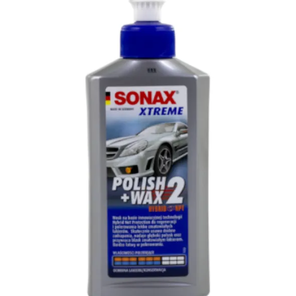 Sonax Xtreme Polish+Wax 2 Hybrid NPT- wosk do lekko zmatowiałych lakierów 250ml