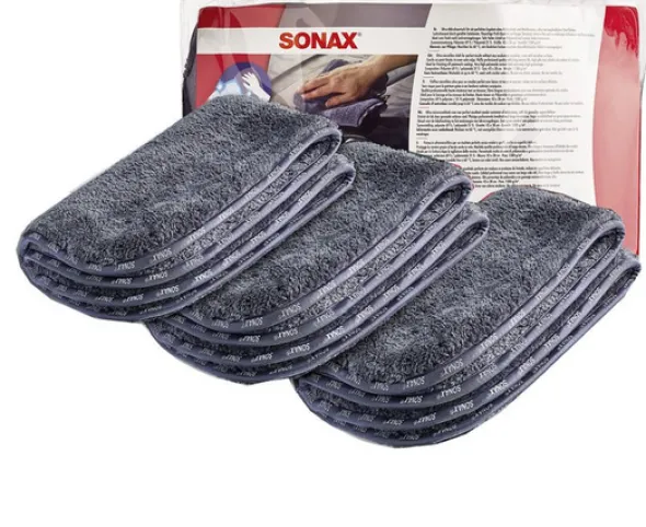 Sonax zestaw ściereczek z mikrofibry do polerowania 38x43cm