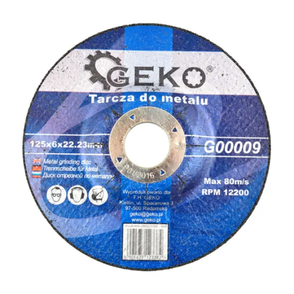 Tarcza do cięcia metalu 125x6x22,23 GEKO G00009