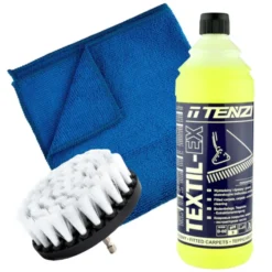 Tenzi Textil-Ex płyn do tapicerek materiałowych 1L + szczotka + mikrofibra