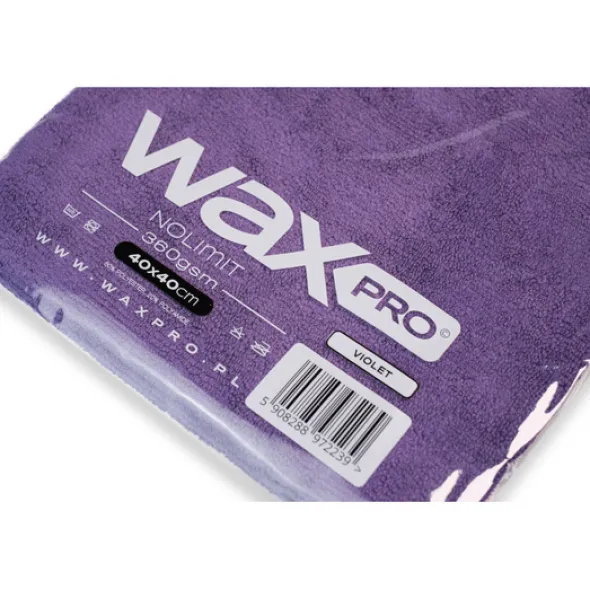 WaxPRO NoLimit Violet bezszwowa mikrofibra 360gsm 40x40cm