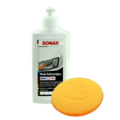 Wosk koloryzujący biały Sonax 250ml + aplikator do nakładania