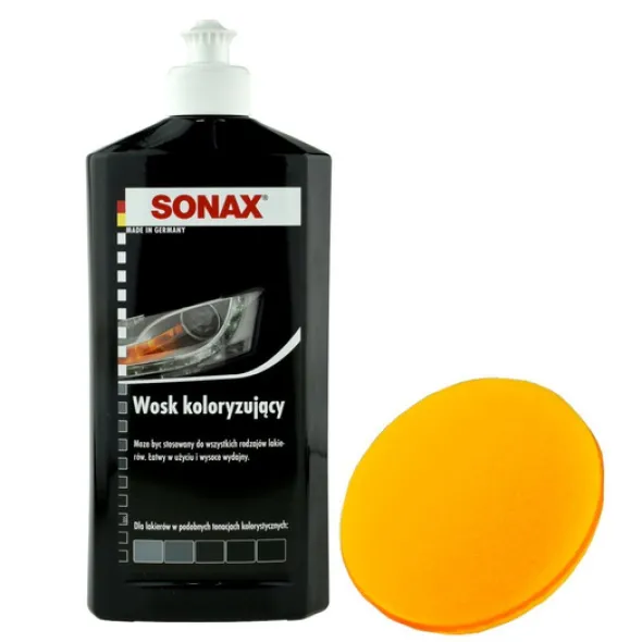 Wosk koloryzujący czarny Sonax 500ml + aplikator