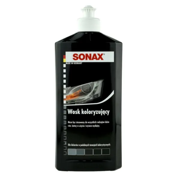 Wosk koloryzujący czarny Sonax 500ml + aplikator