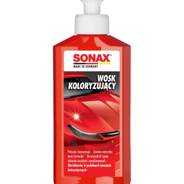 Wosk koloryzujący czerwony Sonax 250ml