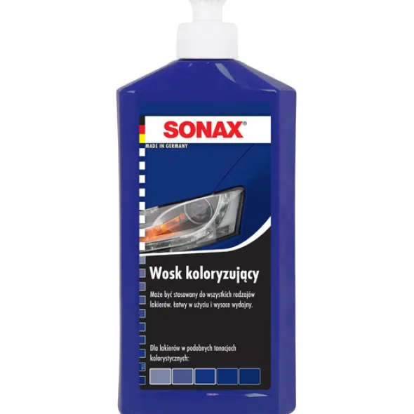 Wosk koloryzujący niebieski Sonax 500ml