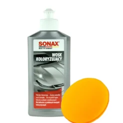 Wosk koloryzujący srebrny Sonax 250ml + aplikator do nakładania