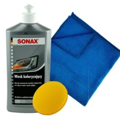 Wosk koloryzujący srebrny Sonax 500ml + aplikator + mikrofibra