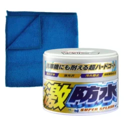 Wosk Soft99 Water Black Super Splash Light Wax do jasnych lakierów 200g+ mikrofibry