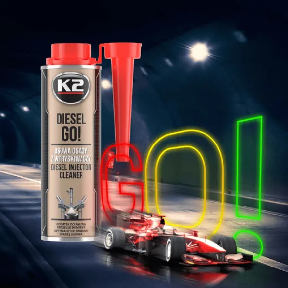 2x Preparat do czyszczenia wtryskiwaczy diesla K2 Diesel GO! 250ml