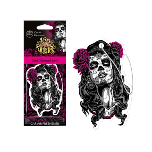 Zawieszka AROMA CAR Muertos PINK DIAMOND GIRL