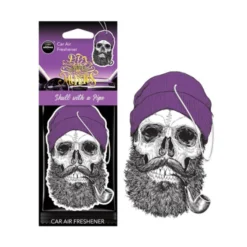 Zawieszka AROMA CAR Muertos VIOLET SKULL WITH A PIPE