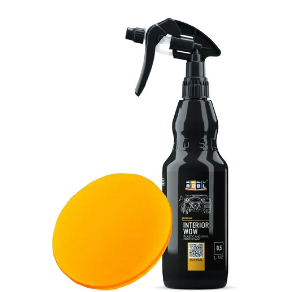 Zestaw: ADBL Interior WOW bananowy dressing do plastików 500ml + aplikator