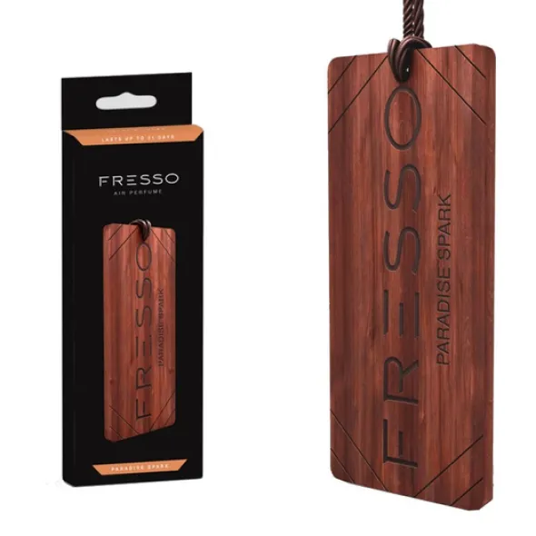 Zestaw: Fresso Perfumy samochodowe Paradise Spark 50ml+ Zawieszka