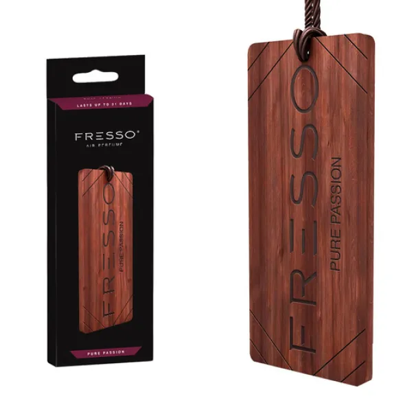 Zestaw: Fresso Perfumy samochodowe Pure Passion 50ml + Zawieszka