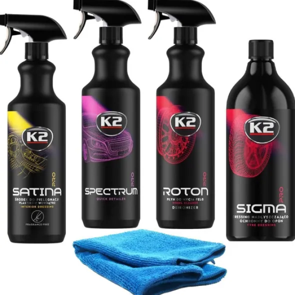 Zestaw: K2 PRO Roton, Sigma, Spectrum, Satina + mikrofibra