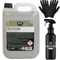 Zestaw: K2 Roton płyn do mycia felg 5L + butelka i rękawiczki