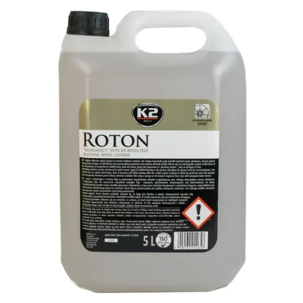 Zestaw: K2 Roton płyn do mycia felg 5L + butelka i rękawiczki