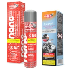 Zestaw Moje Auto do czyszczenia klimatyzacji Nano silver + CleanAir Arctic