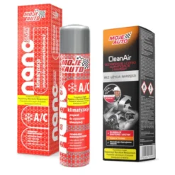 Zestaw Moje Auto do czyszczenia klimatyzacji Nano silver + CleanAir Black