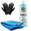 Zestaw: Poorboy's World Natural Look Dressing 473ml + mikrofibra i rękawiczki