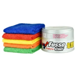 Zestaw: Soft99 New Fusso Coat 12 Months Wax With wosk 200g + GRATISY