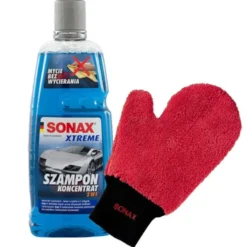 Zestaw : Szampon Sonax Xtreme 2w1 1L + rękawica z mikrofibry Sonax