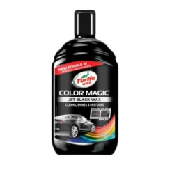 Zestaw: Wosk koloryzujący Turtle Wax Czarny 500ml + aplikator + mikrofibra